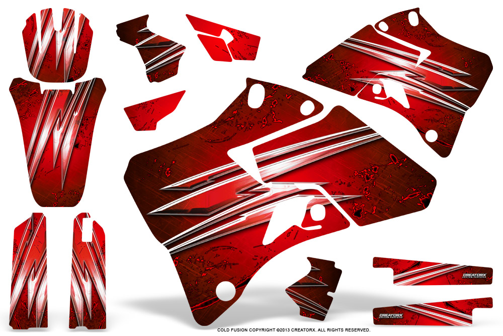 Yamaha YZ 125-250 96-01 Graphics Kit Cold Fusion Red